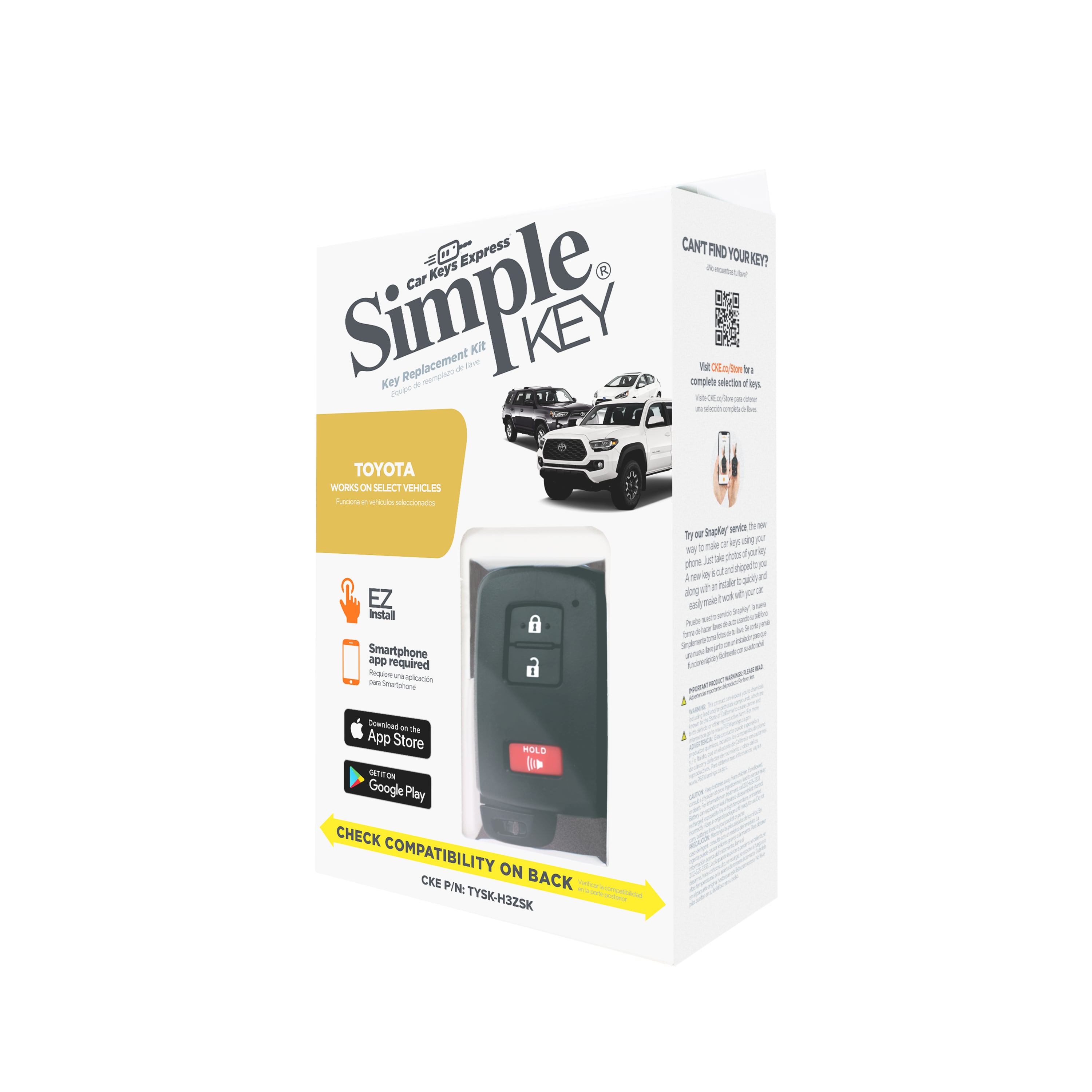 Toyota Smart Key Simple Key Hero